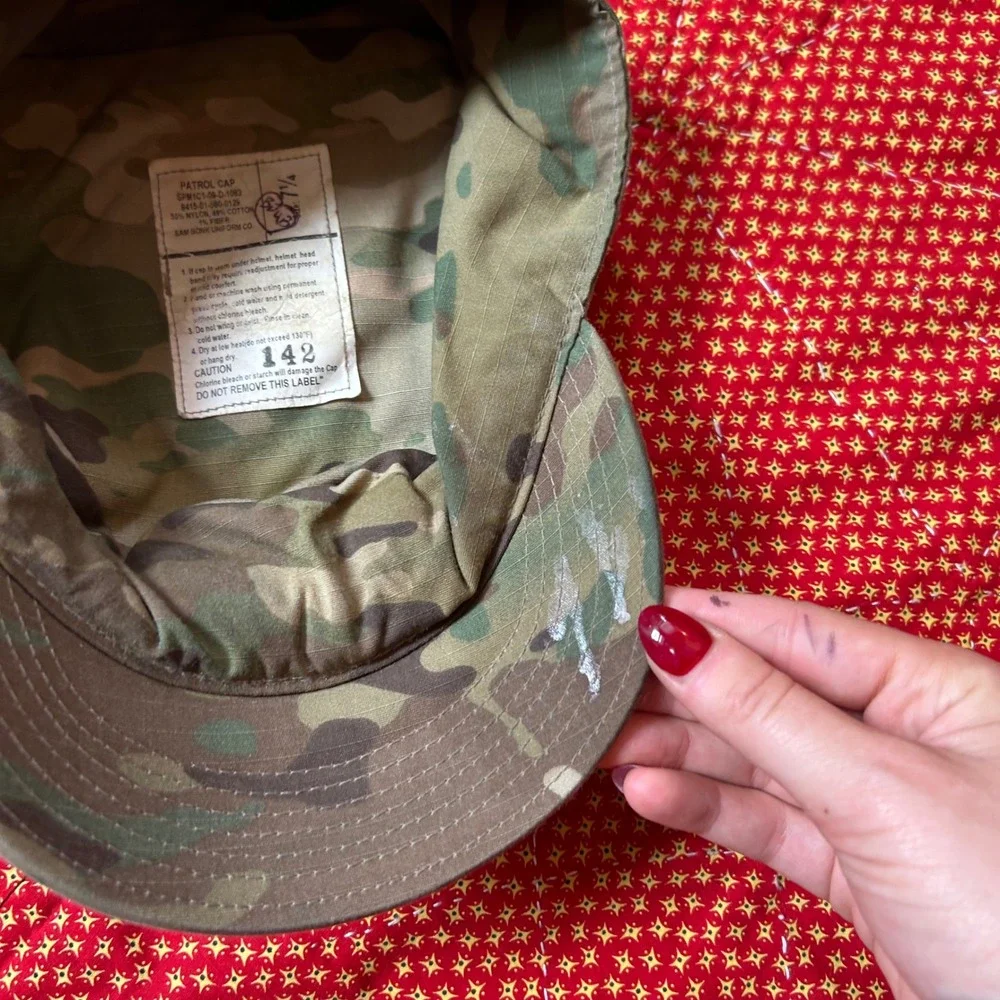 US Military OCP Multicam Patrol Cadet Cap Hat Size 7 1/4 Camo